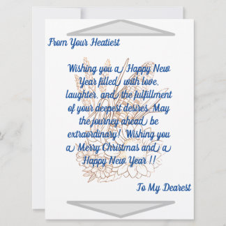 Carte Salutations exclusives du Nouvel An