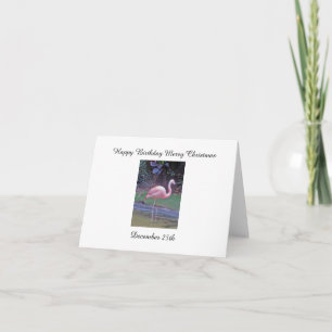 Carte Salutations flamant