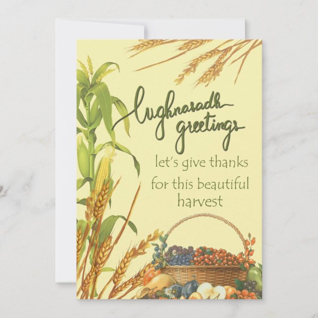 Carte Salutations Lughnasadh (Devant)