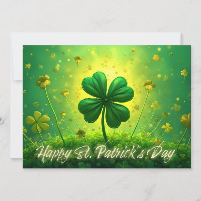 Carte Salutations pour la Saint-Patrick (Devant)