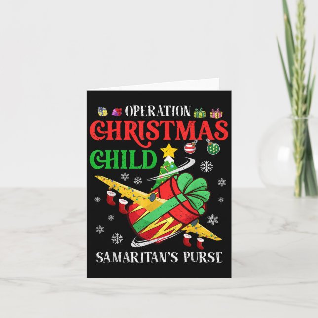 Carte Samaritan's Purse Operation Christmas Child Funny  (Devant)