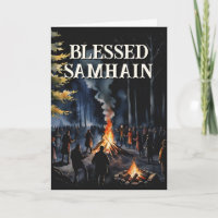 Samhain Night Fall Forest Pagan Bonfire Halloween