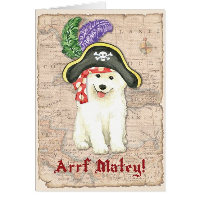 Carte Samoyed Pirate (Devant)