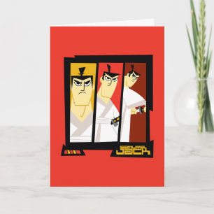 Carte Samurai Jack Caractère Tri-Panel Futuristic Frame
