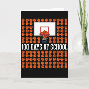 Carte S'AMUSER PENDANT 100 JOURS Amateur de basketball