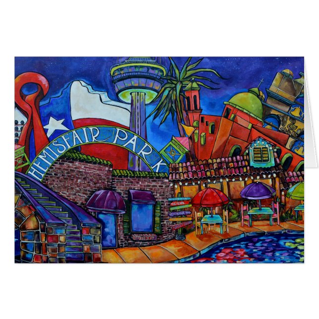 carte san antonio du centre-ville (Devant horizontal)