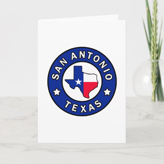 Carte San Antonio Texas (Devant)