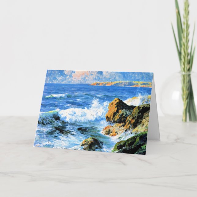 Carte San Diego Shores, peinture d'art, (Devant)
