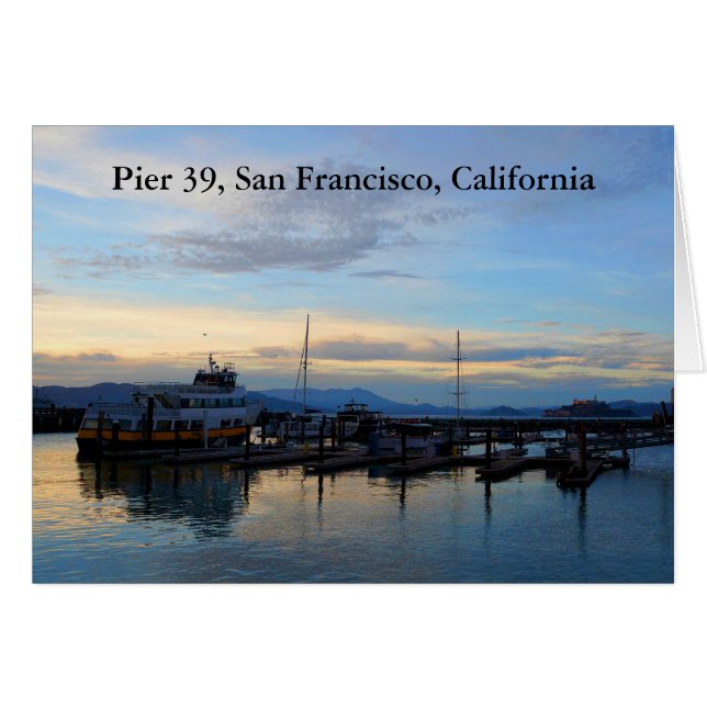 Carte San Francisco Pier 39 #1 (Devant horizontal)