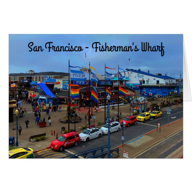 Carte San Francisco Pier 39 Pride #1-2 (Devant horizontal)