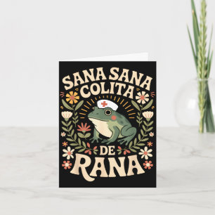 Carte Sana sana colita de rana latino grenouille pédiatr
