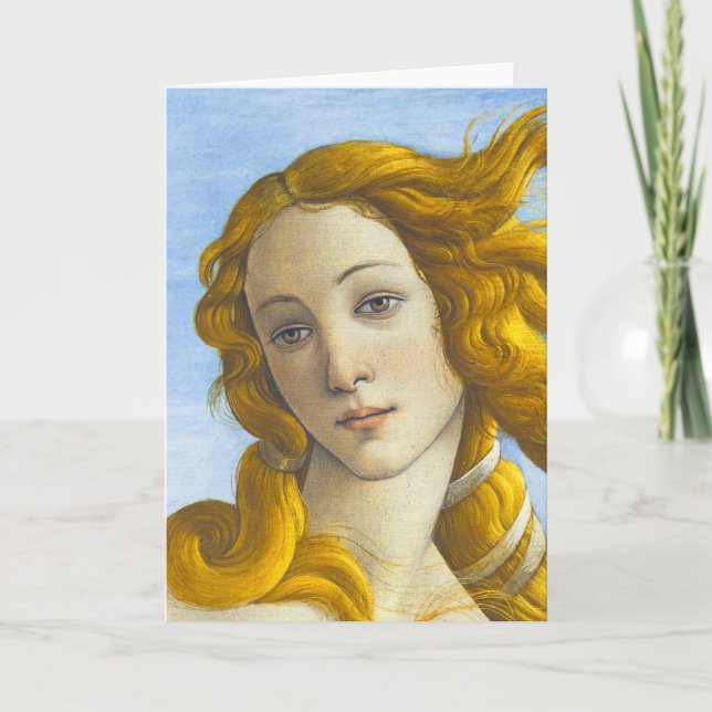 Carte Sandro Botticelli - Détail de la naissance de Vénu (Devant)