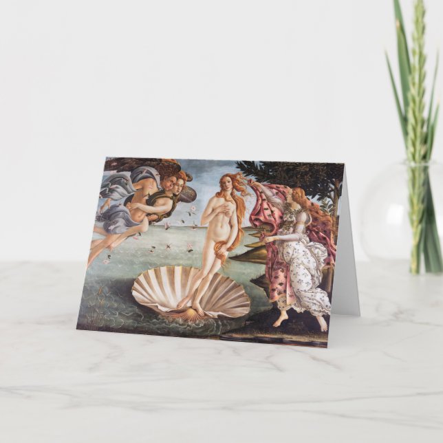 Carte Sandro Botticelli - Naissance de Vénus (Devant)