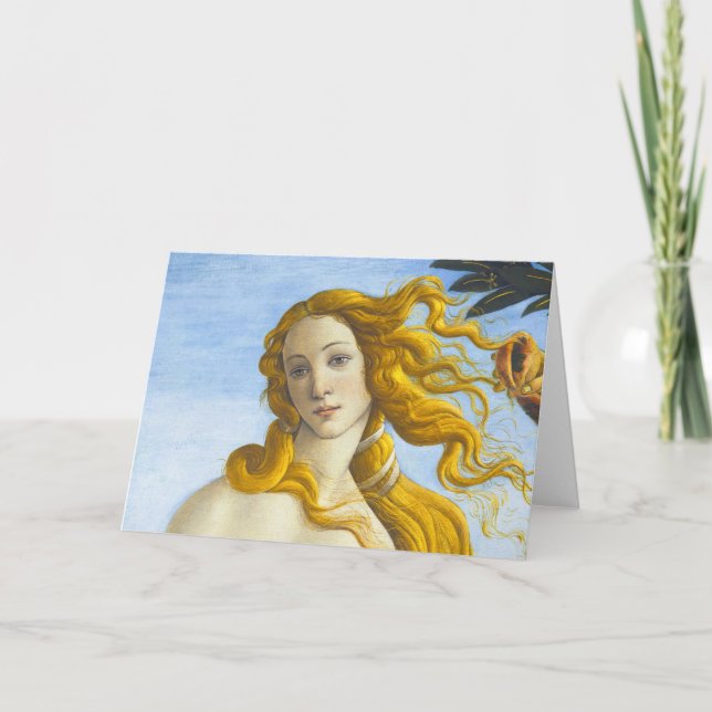 Carte Sandro Botticelli - Naissance de Vénus Gros plan (Devant)