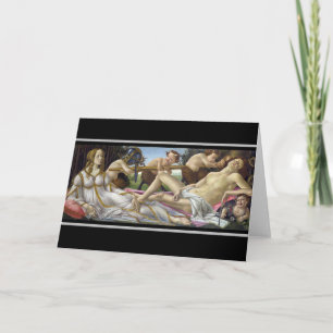 Carte Sandro Botticelli - Vénus et Mars