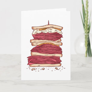 Carte sandwich à la viande