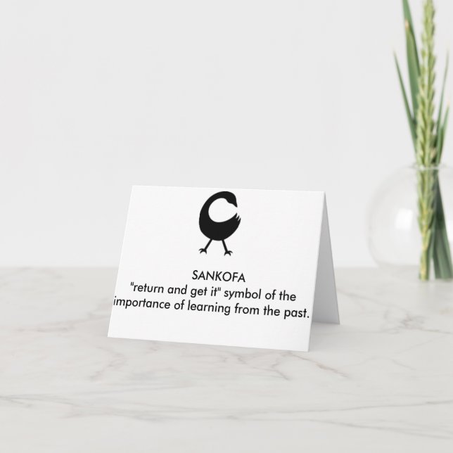 CARTE SANKOFA (Devant)