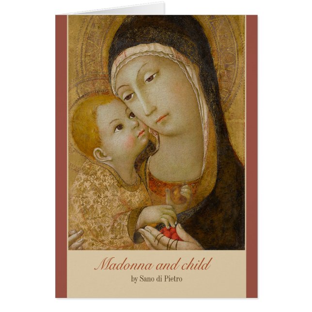 Carte Sano di Pietro Tenderness madonna CC1081 (Devant)