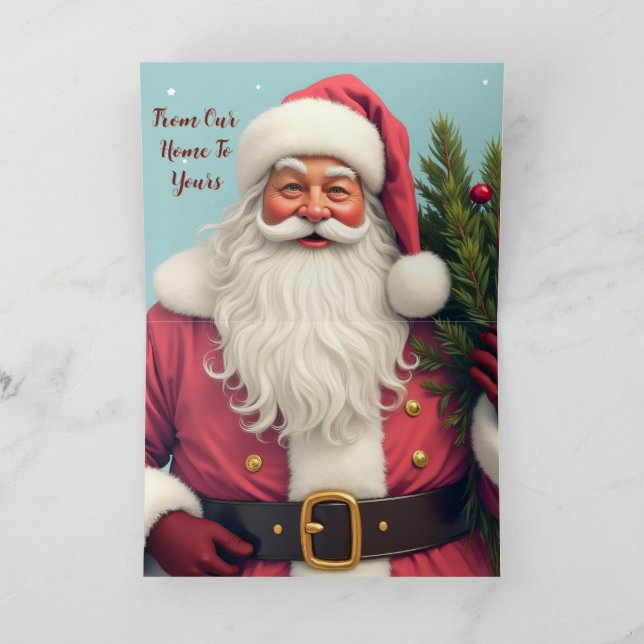 Carte Santa Claus Holiday Christmas (Intérieur)