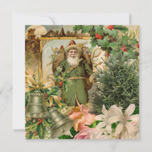 Carte Santa Claus Noël Antiquité Belle Art