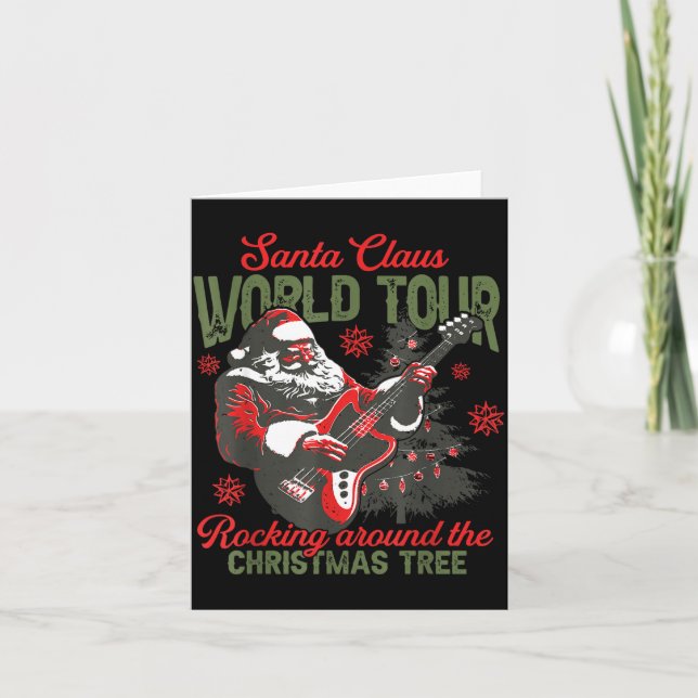 Carte Santa Claus World Tour Rocking Around The Christma (Devant)