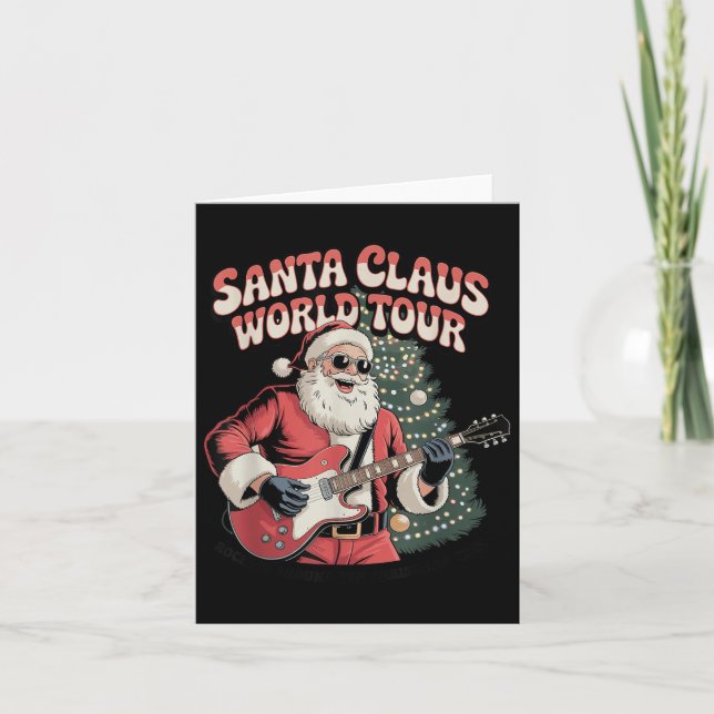 Carte Santa Claus World Tour Rocking Around The Christma (Devant)
