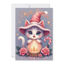 Santa Claws – Conception de chat de vacances migno