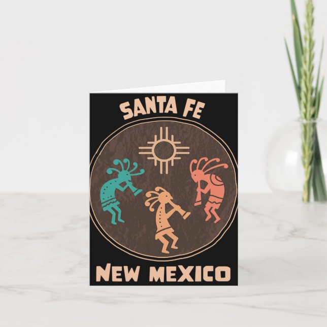 Carte Santa Fe New Mexico Kokopelli Vacation Souvenir  (Devant)