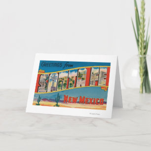 Carte Santa Fe, Nouveau Mexique - grandes scènes 2 de