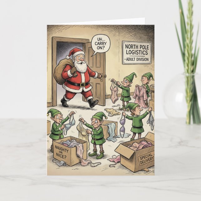 Carte Santa Knows 'The Secret' (Devant)
