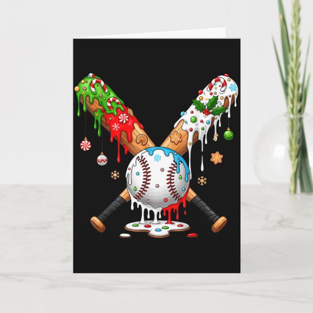 Carte Santa Srts Design For Men Boys Christmas Baseball  (Devant)