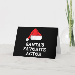 Carte Santas Acteur favori Christmas Actrice intérimaire
