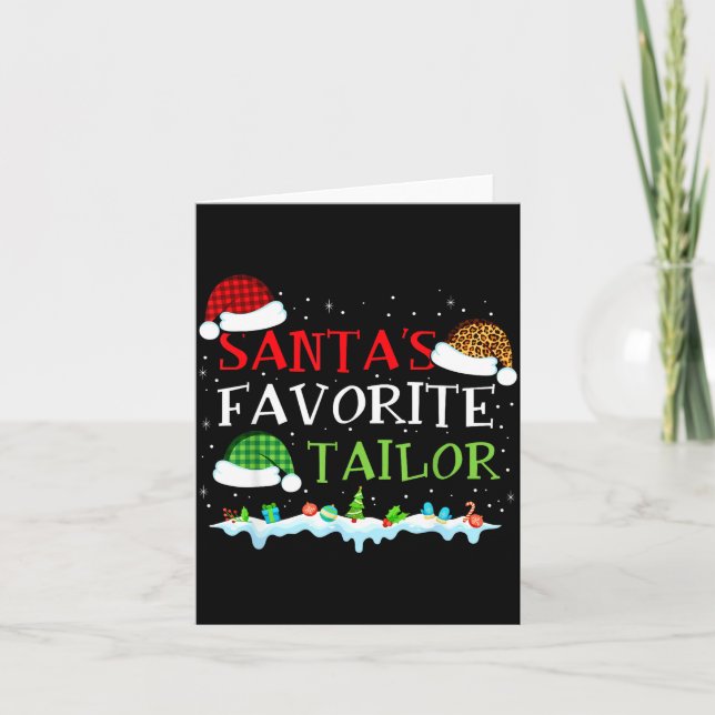Carte Santa's Favorite Tailor Fun Christmas Alterations  (Devant)