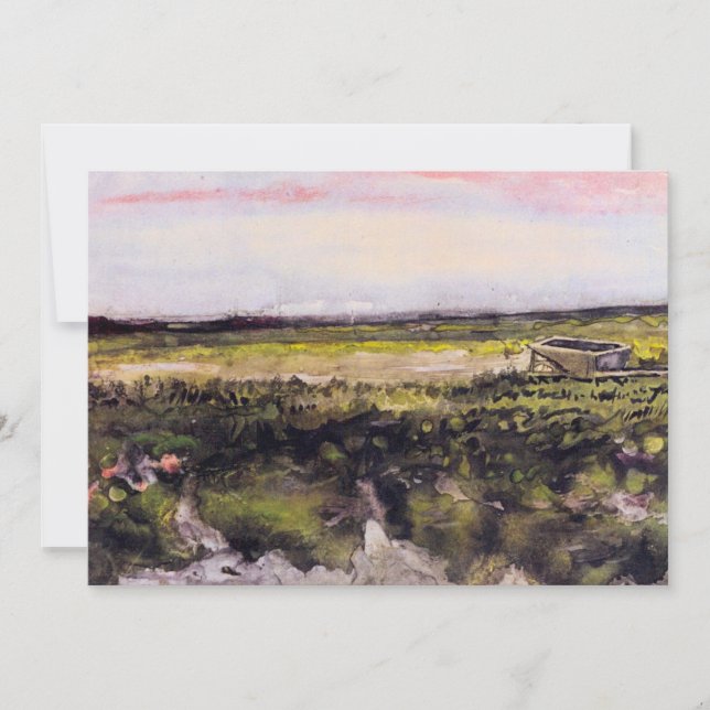 Carte Santé avec brouette par Vincent van Gogh (Devant)