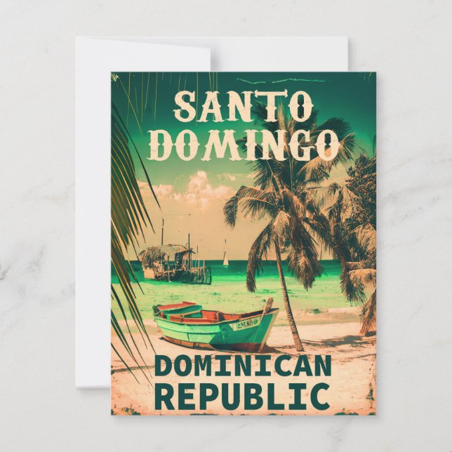 Carte Santo Domingo République Dominicaine - Souvenirs R (Devant)