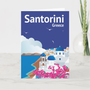 Carte Santorini Grèce