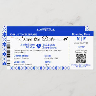 Carte Santorini Skies Embarquement Style Pass Enregistre