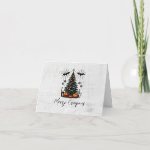 Carte Sapin de citrouille de vacances