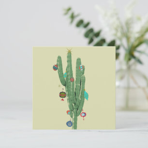 Carte Sapin de Noël Cactus