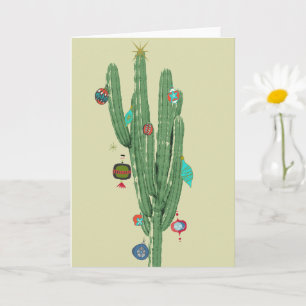 Carte Sapin de Noël Cactus