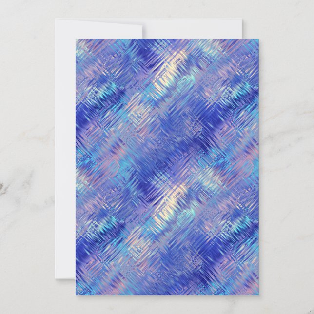 Carte Sapphire Blue Scribbled Texture (Devant)