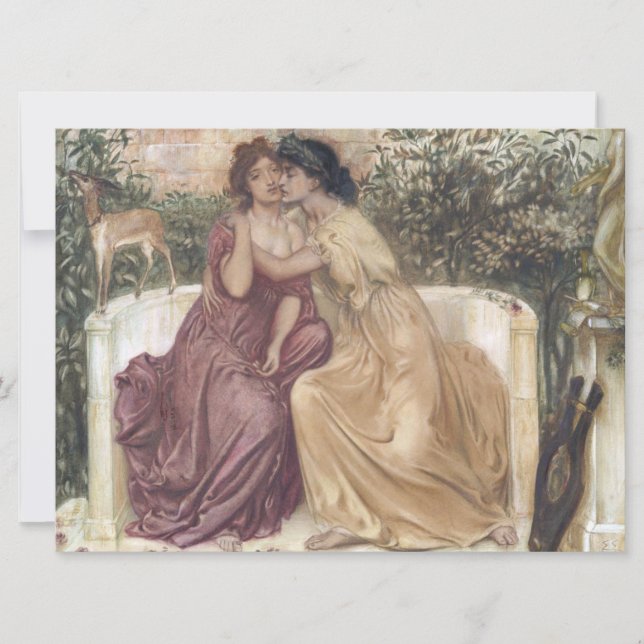 Carte Sappho et Erinna dans un jardin grec (Lesbian Love (Devant)