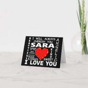 Carte Sara je t'aime
