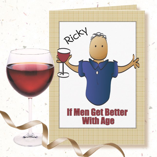 Carte Sarcastique Sassy Funny Vieille Âge Dit Homme Anni (Créateur téléchargé)