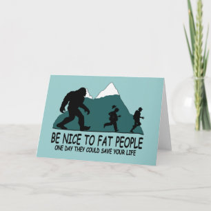 Carte Sasquatch drôle