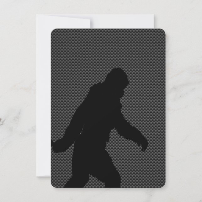 Carte Sasquatch Gone Squatchin sur le Décor en fibre de  (Devant)