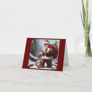 Carte Sasquatch Père Noël