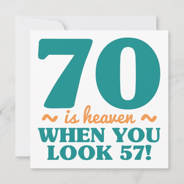 Carte Sassy 70e anniversaire (Devant)