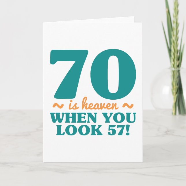 Carte Sassy 70e anniversaire (Devant)