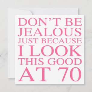 Carte Sassy 70e anniversaire pour les femmes